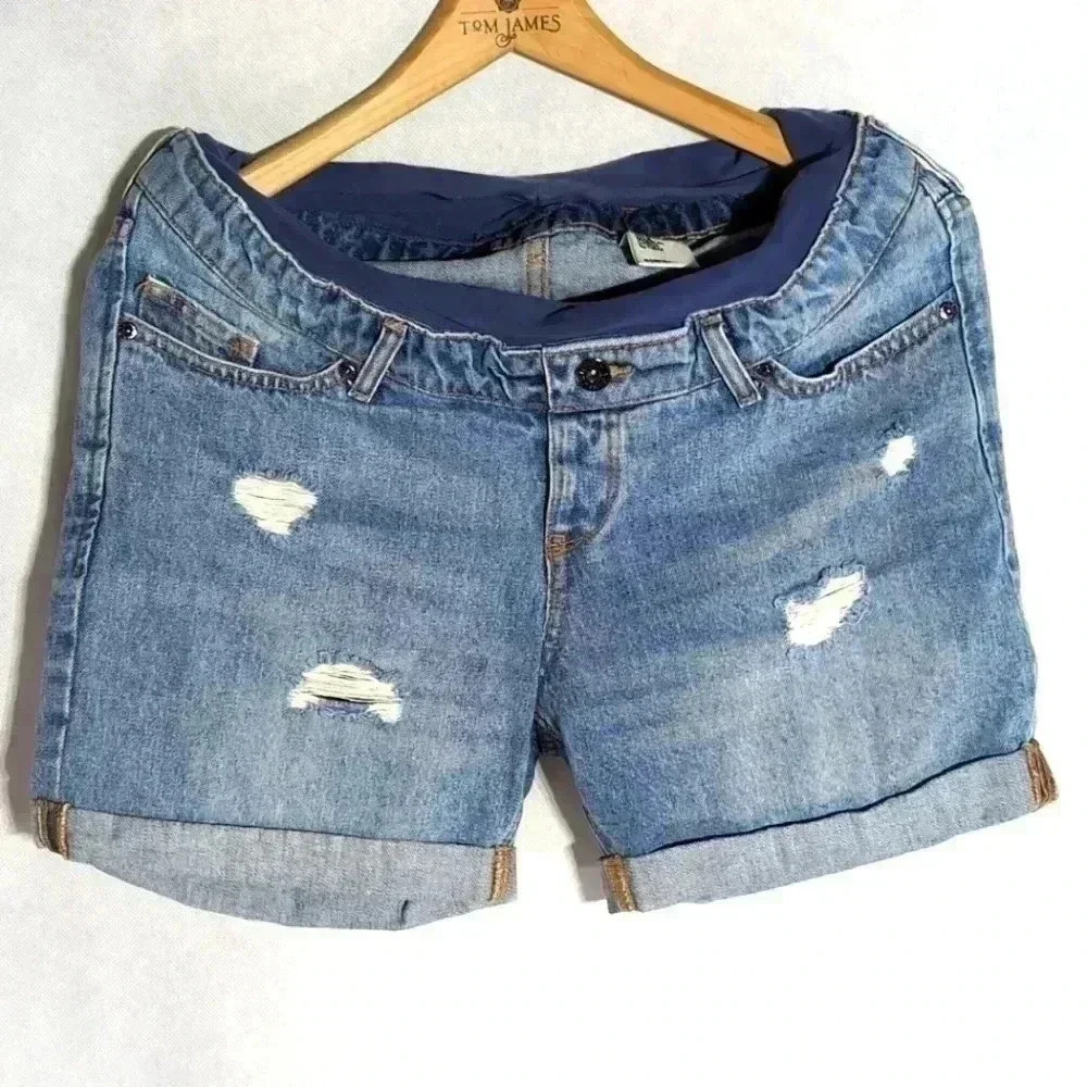 H&M & Denim Distressed cut off Shorts Sz8